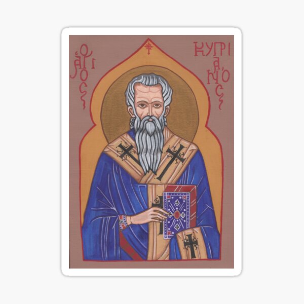 Saint Cyprian Icon Sticker
