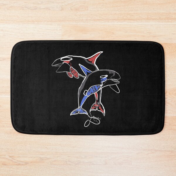 Item preview, Single Line - Haida Whales (White) designed and sold by MaxencePierrard.