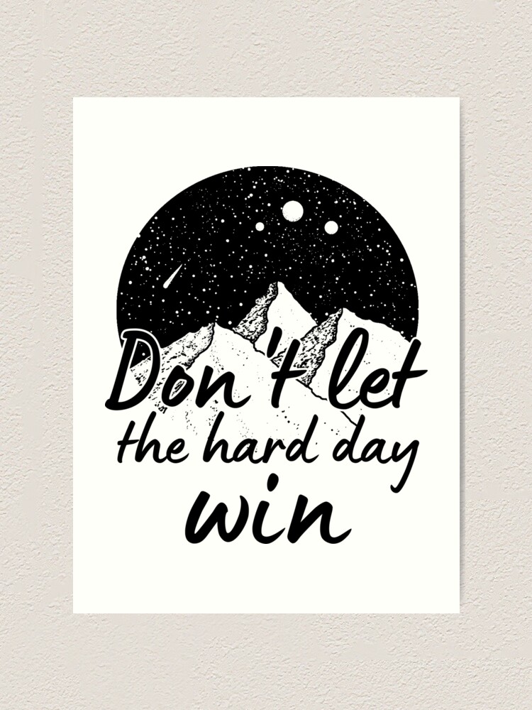 Don't Let The Hard Days Win/Sarah J Maas ACOTAR/The Night Court/Throne of  Glass/City of Velaris/Bookish Bibliophile Art Print for Sale by ITiMTanG