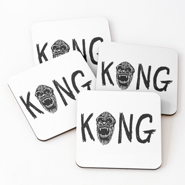 Item preview, K 0 N G - original linocut & pencil lettering  designed and sold by PixelPalmer.