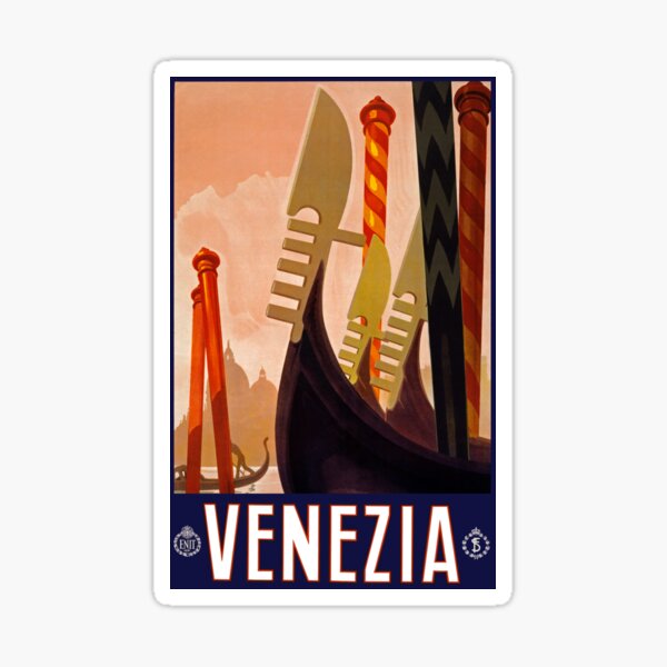Item preview, Venezia Vintage Travel Poster c 1920 PD designed and sold by Trevor McCabe.