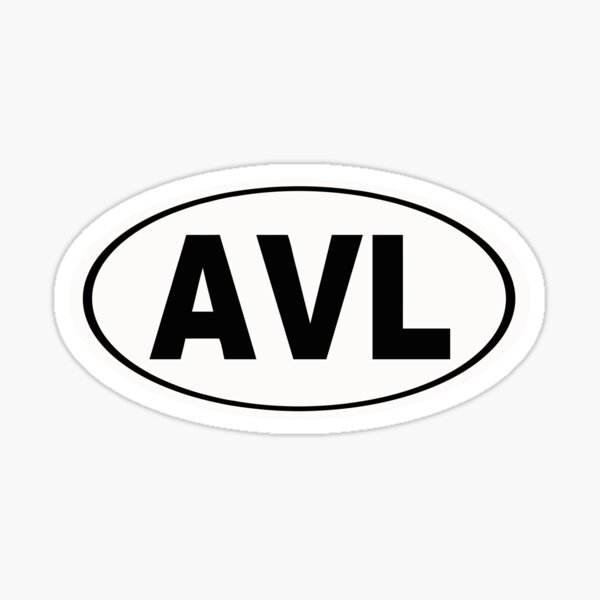 AVL Asheville North Carolina City Pride Sticker