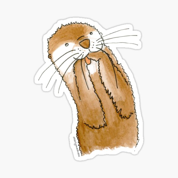 Artikel-Vorschau von Otter Tier Zeichnung, designt und verkauft von OtterlyMadness.