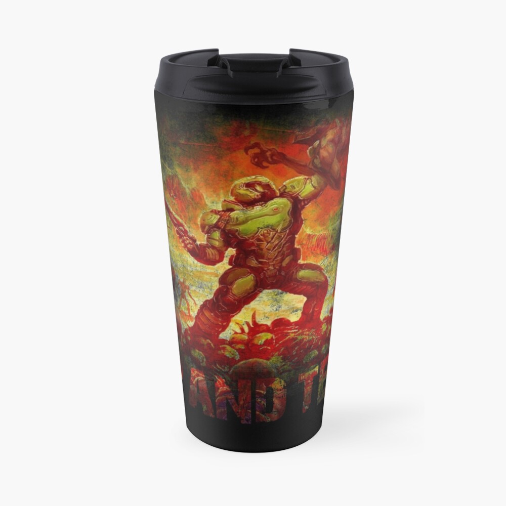 Doom - Doomslayer - Rip And Tear Travel Mug