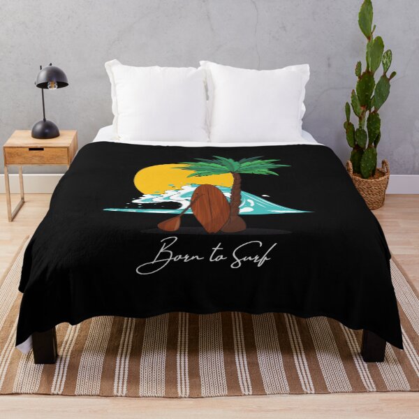 Item preview, Born to Surf - A Beautiful Summer Day Beach Ready for Surf The Waves   designed and sold by Ilana Khoshsima.
