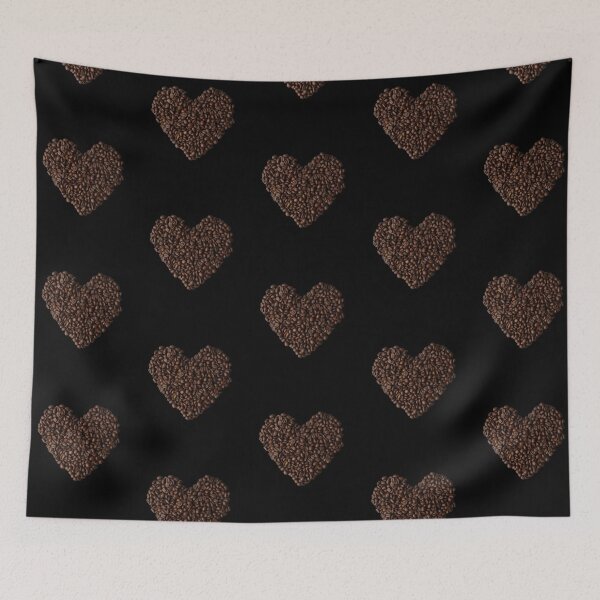 Item preview, Don't Look For Love Look For Coffee, Coffee Bean Heart White Text designed and sold by SquishStitches.
