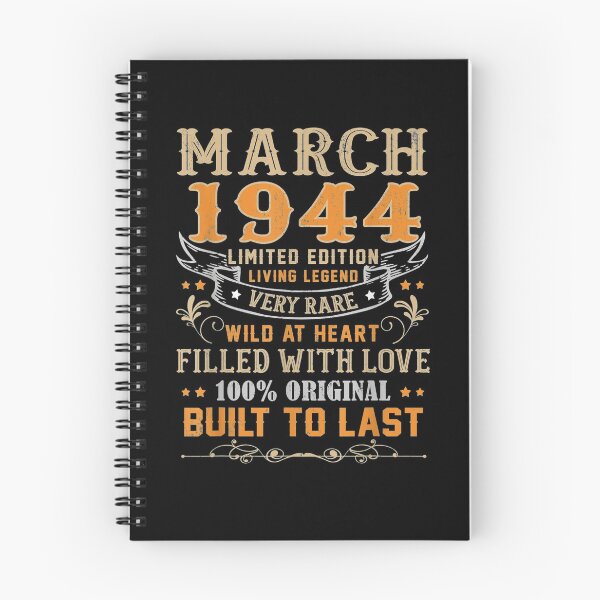 Item preview, March 1944 77 Years Old 77th Birthday Gifts  designed and sold by sariyahharry.