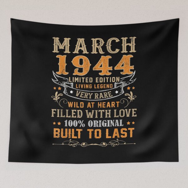 Item preview, March 1944 77 Years Old 77th Birthday Gifts  designed and sold by sariyahharry.