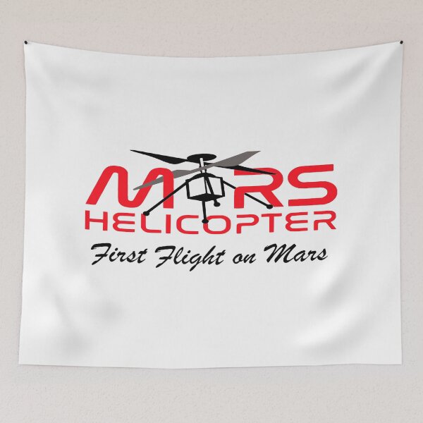 Item preview, JPL's Mars Helicopter "Ingenuity" Flight Day Logo designed and sold by Nikki SpaceStuffPlus.