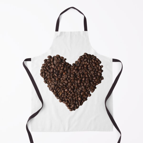Item preview, Coffee Bean Heart, white background designed and sold by SquishStitches.