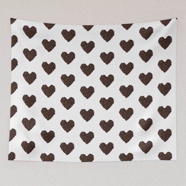 Item preview, Coffee Bean Heart, white background designed and sold by SquishStitches.