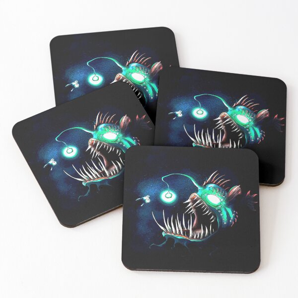 Item preview, Angler Fish with Background designed and sold by iduzarts.
