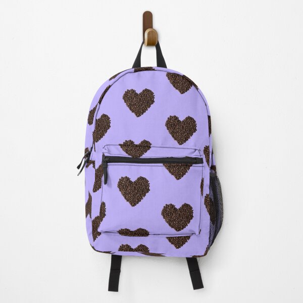 Item preview, Coffee Bean Heart, purple background designed and sold by SquishStitches.