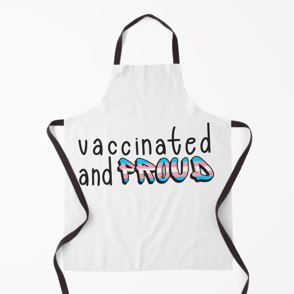 Item preview, Vaccinated and Proud (Transgender Pride Flag) designed and sold by GrellenDraws.