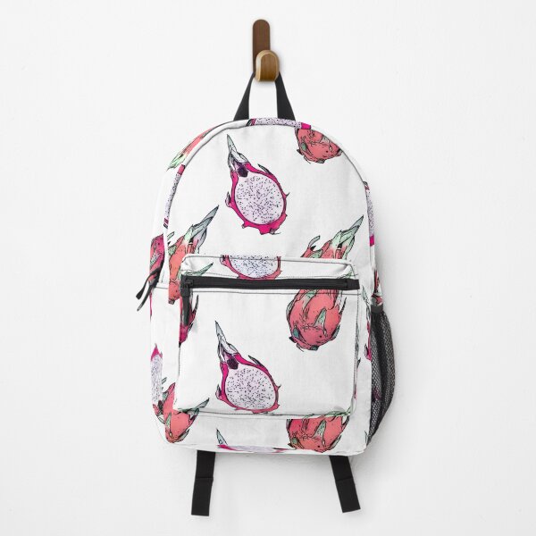 Item preview, Tropical Dragon Fruit Halves White Pattern designed and sold by NdesignTrend.