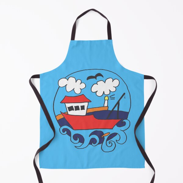 Item preview, Red Fishing Boat designed and sold by Moti Black.