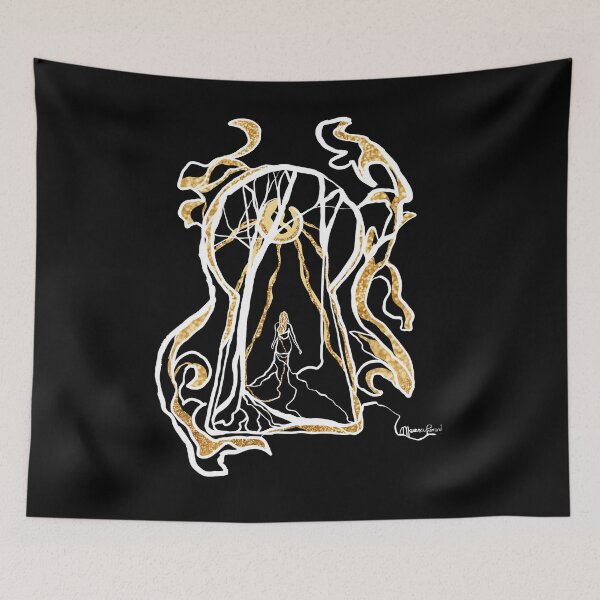 Item preview, Single Line - Behind the Door (White) designed and sold by MaxencePierrard.