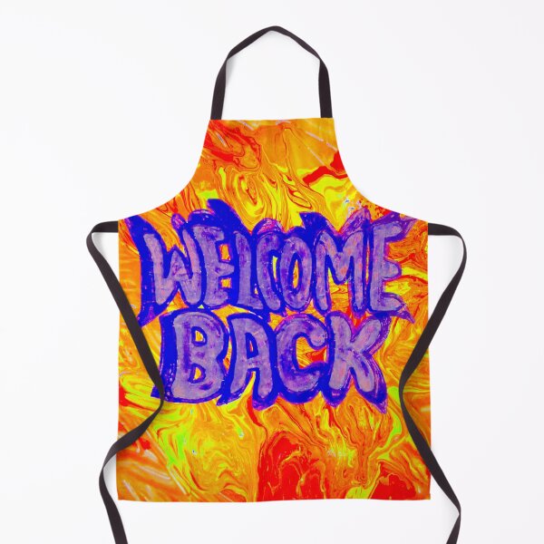 Item preview, WELCOME BACK, Red And Yellow Painting, under UV light designed and sold by Andrew Morrell.