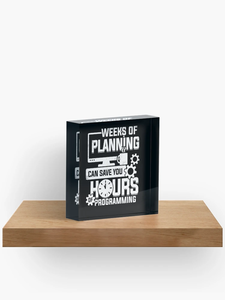 Thumbnail 2 of 5, Acrylic Block, Programming Code Coding Programmer Coder Gift designed and sold by Marcid95.