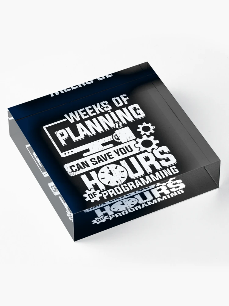 Thumbnail 4 of 5, Acrylic Block, Programming Code Coding Programmer Coder Gift designed and sold by Marcid95.