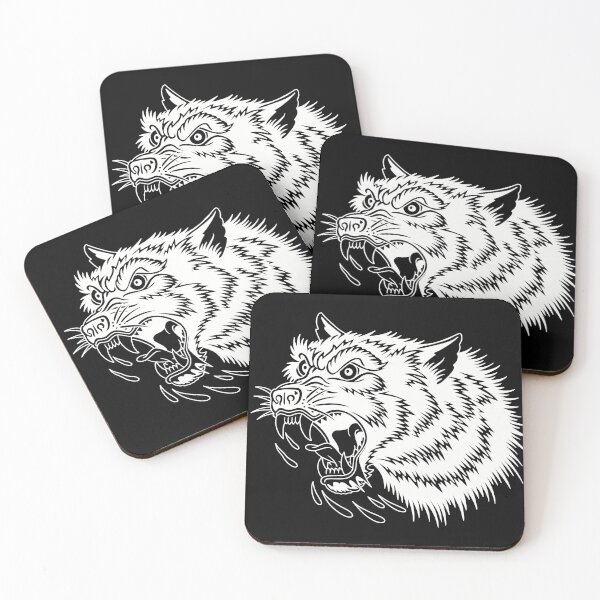 Item preview, Ravenous wolf head (White)  designed and sold by Aloha-Life-808.