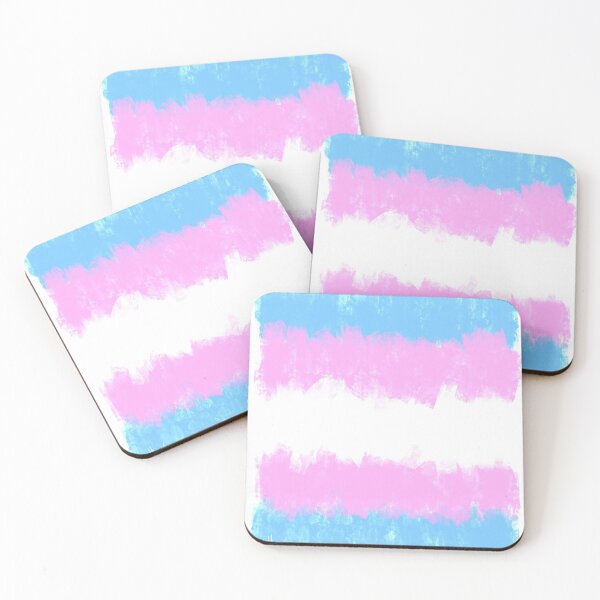 Item preview, Painted Trans Flags designed and sold by Nathan Garcés.