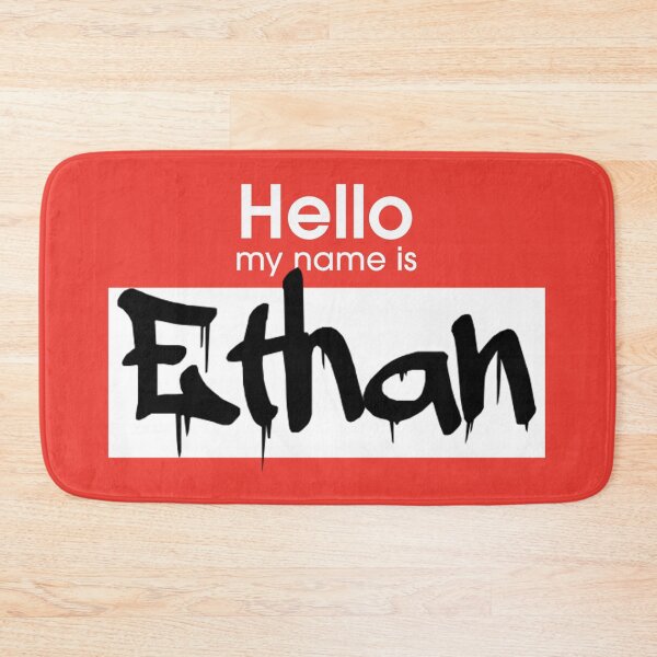 Item preview, Hello My Name is Ethan Ethan Tag designed and sold by Mooostickers.