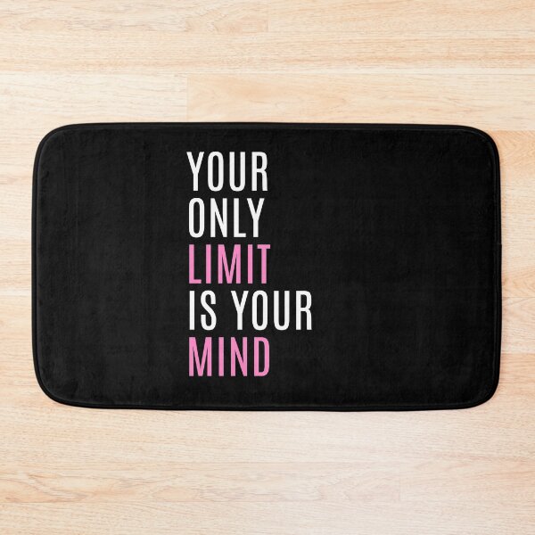 Item preview, Your Only Limit Is Your Mind (Black) designed and sold by quoteedesigns.