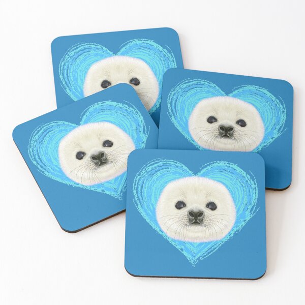 Item preview, Baby seal gift howler seal cute seals designed and sold by Wohnmobil-Liebe.