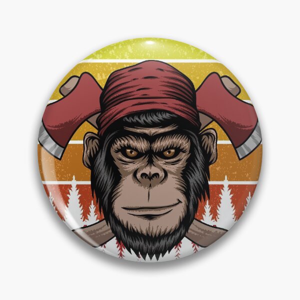 Item preview, Monkey lumberjack designed and sold by sevenforArt.