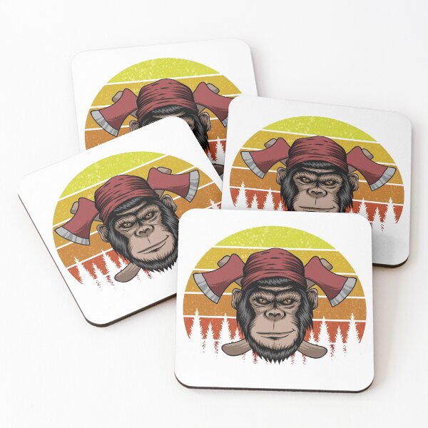 Item preview, Monkey lumberjack designed and sold by sevenforArt.