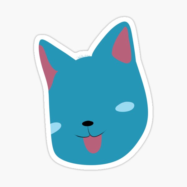 Japanese Anime Natsu Dragneel Best Friend Happy Blue Cat