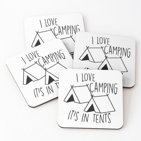 Artikelvorschau, Ich liebe Camping Wortspiel entworfen und verkauft von MrsFishDesigns.