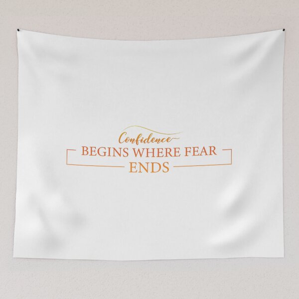 Item preview, Confidence Begins Where Fear Ends- Inspirational Quotes designed and sold by DigitalNobleman.