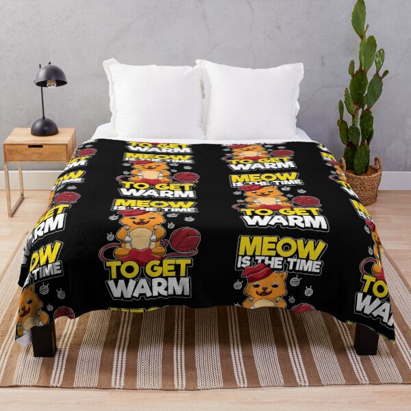Item preview, Meow Is The Time Get Warm - Cat Knitting designed and sold by anziehend.