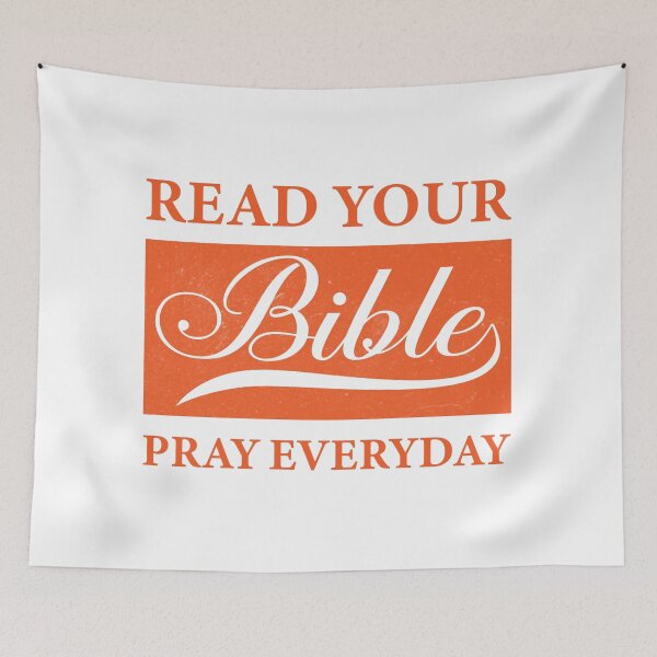 Item preview, Read Your Bible, Pray Everyday- Short Christian Quotes designed and sold by DigitalNobleman.
