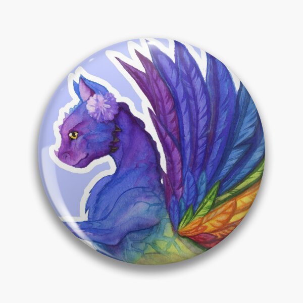 Item preview, Watercolour Rainbow Dragon with an Outline designed and sold by InQ-Ai.