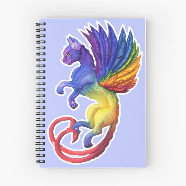 Item preview, Watercolour Rainbow Dragon with an Outline designed and sold by InQ-Ai.
