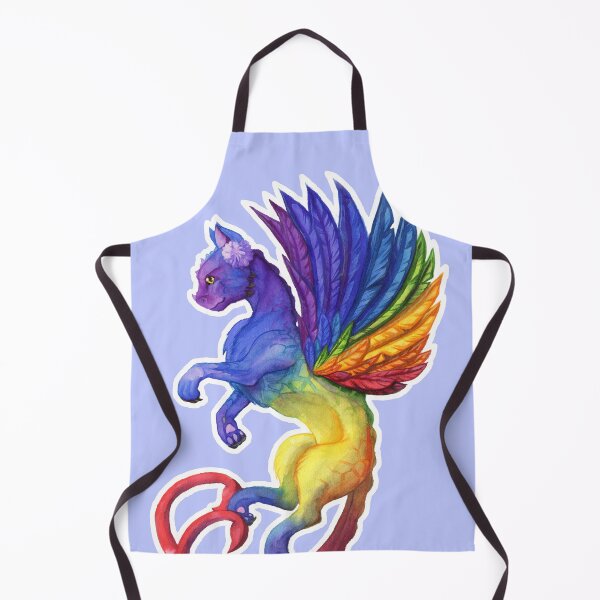 Item preview, Watercolour Rainbow Dragon with an Outline designed and sold by InQ-Ai.