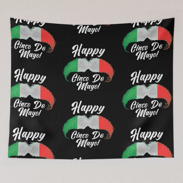Item preview, Happy colorful Mexican Moustache - Happy Cinco de Mayo Fiesta - Happy Cinco de Mayo Celebrations 2021 designed and sold by MinimalSketches.