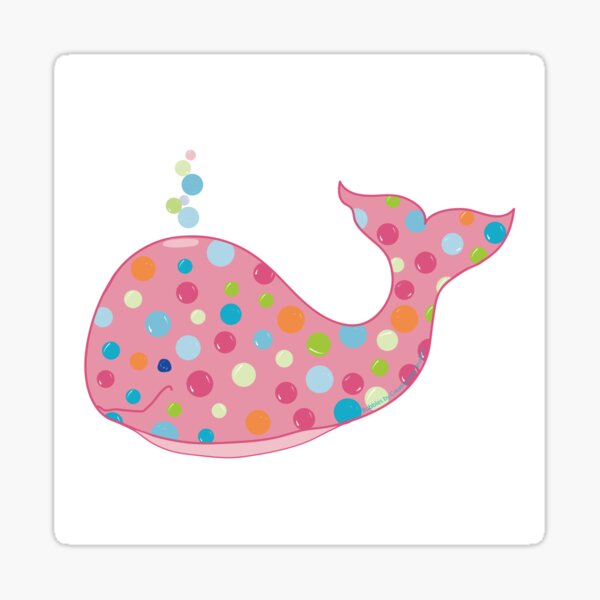 Bubbles the Whale by Creative Bee Studios Sticker