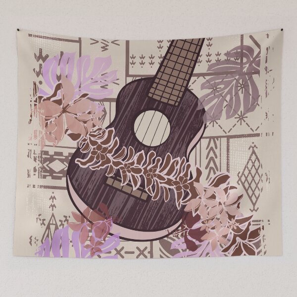 Item preview, Hawaiian - Samoan Ukelele Grunged Shirt Print designed and sold by sunnthreads.