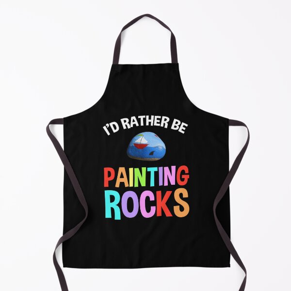 Item preview, I'd Rather Be Painting Rocks designed and sold by Cat Lady Designs.