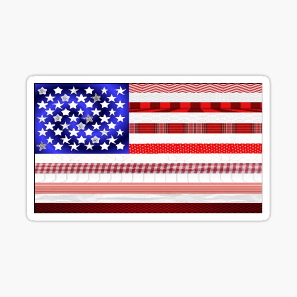 American Flag Sticker