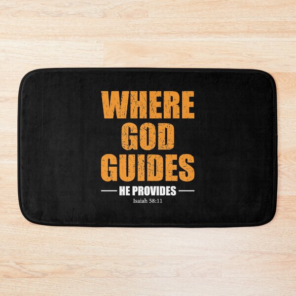 Item preview, Where God Guides He Provides- Religion Inspirational Quotes designed and sold by DigitalNobleman.