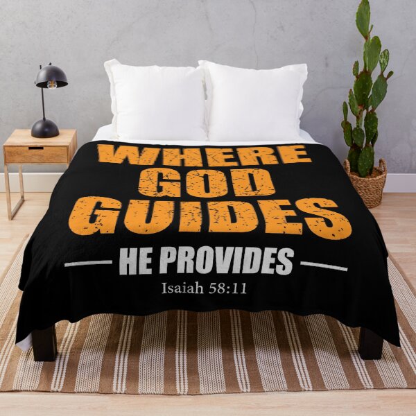 Item preview, Where God Guides He Provides- Religion Inspirational Quotes designed and sold by DigitalNobleman.