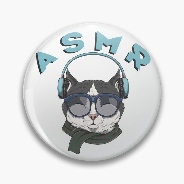 Item preview, ASMR Cat with Headphones and Glasses designed and sold by MagicStrawberry.