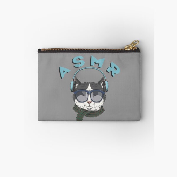 Item preview, ASMR Cat with Headphones and Glasses designed and sold by MagicStrawberry.