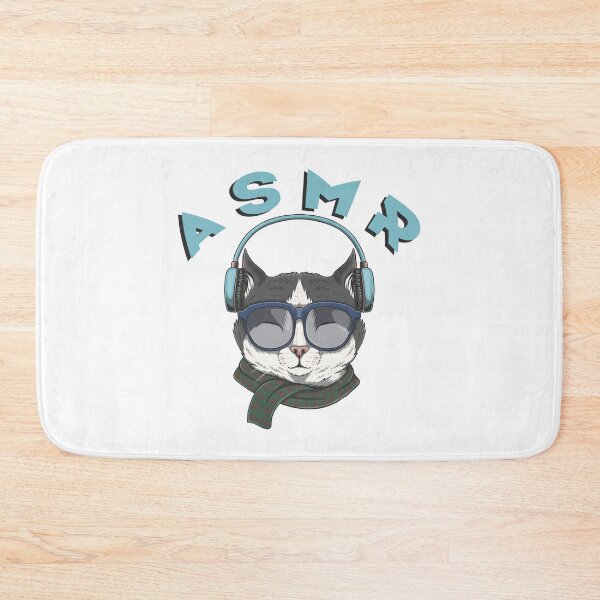 Item preview, ASMR Cat with Headphones and Glasses designed and sold by MagicStrawberry.