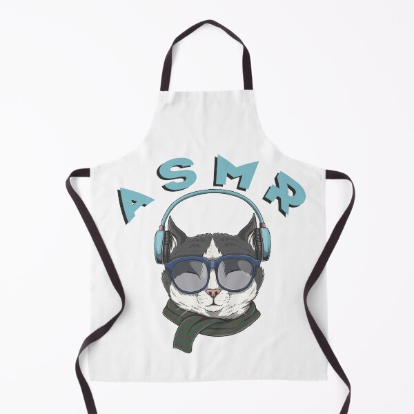 Item preview, ASMR Cat with Headphones and Glasses designed and sold by MagicStrawberry.